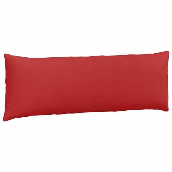Coussin Vidaxl Soffkuddar 2 st Röd 120 x 40 cm tyg