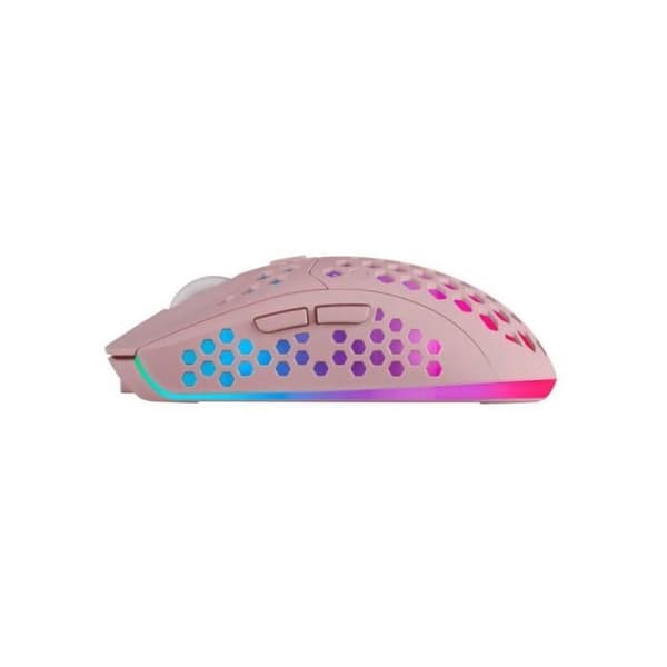 Trådlös mus - MARS GAMING - MMW3 RGB - Ergonomisk - Optisk sensor - Rosa