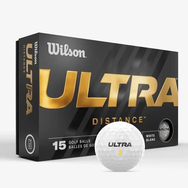 Golfbollar - Wilson - Ultra Distance - Vit - Unisex - x15