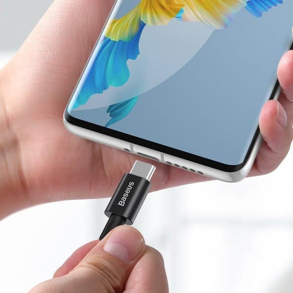 USB-C till USB-C-kabel - Baseus - Premium Series - 100W - 1m - Svart
