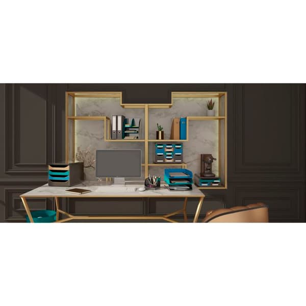 Tidningsställ - EXACOMPTA - Mag-Cube Neo Deco - Blå av Frankrike - Pack 6 - Elegant Chic