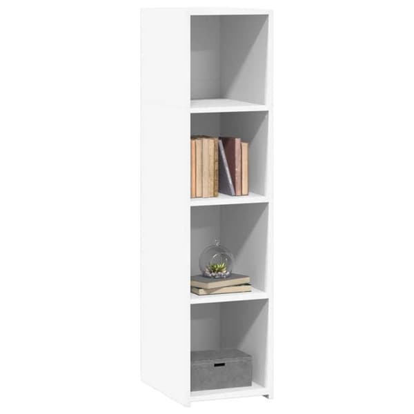 vidaXL Buffé vit 30x41x124 cm engineering wood 846376