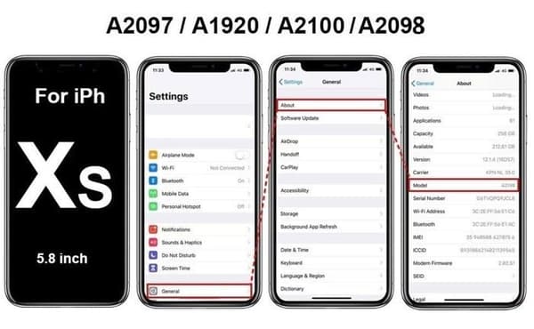 Flexvolym/tyst knapp för iPhone XS (A1920, A2097, A2098, A2100) - DHLK