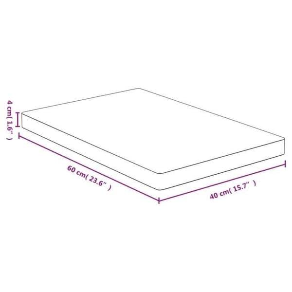 vidaXL Bordsskiva 40x60x4 cm Bambu 3154997