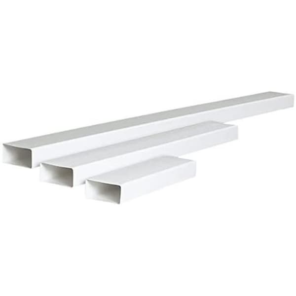 Rektangulär Platt Kanal 75mm x 150mm / 1 Meter Ventilation Rör Lim Rör KP75-10