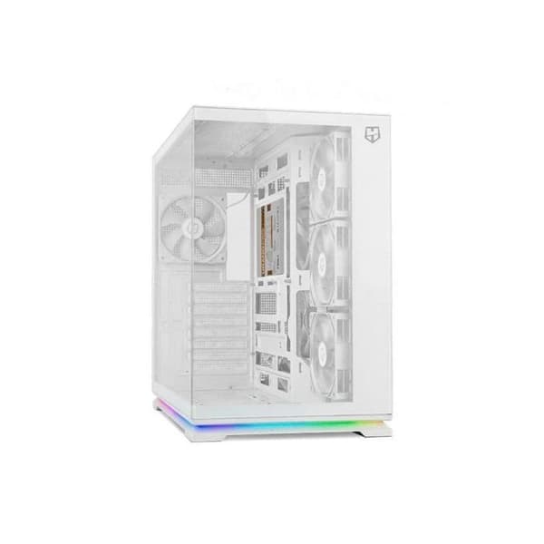 NOX Hummer Galaxy Vit Semitorre ATX Tempererat Glas ARGB