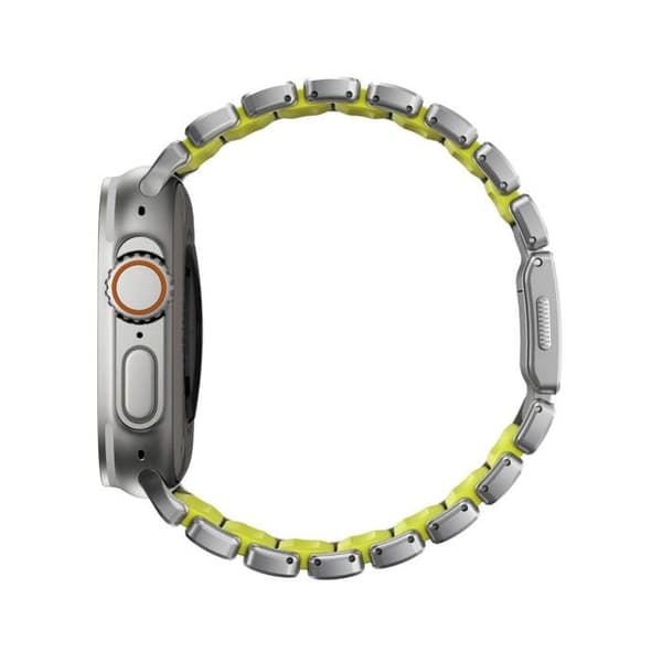 Nomad Stratos armband för Apple Watch 49mm Silver/Volt
