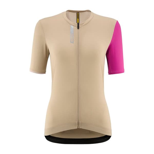 Damtröja Mavic Essential - vit peppar/fuchsia