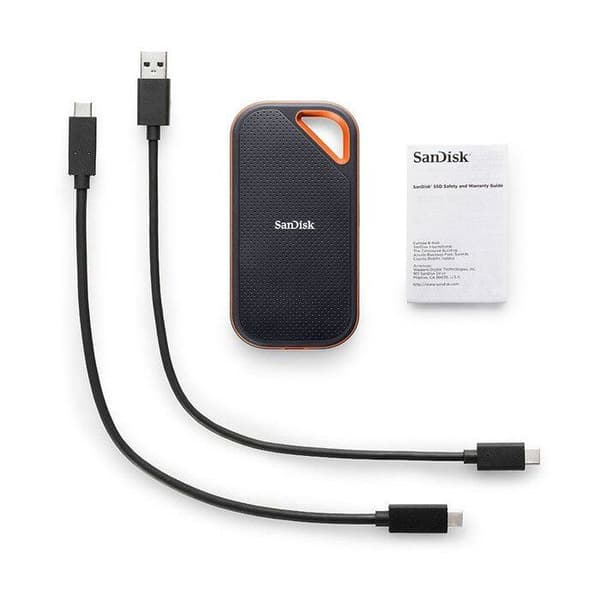 Extern bärbar SSD - SANDISK - Extreme PRO - 2 To - Bärbar - USB 3.2 Gen 2x2