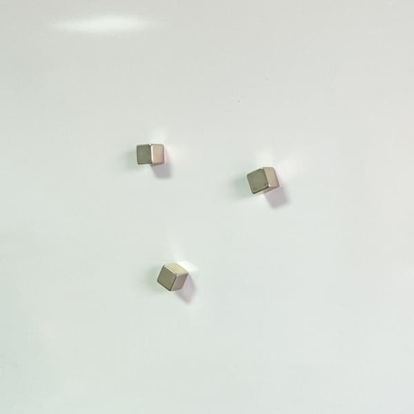 Neodymmagneter Set om 6, Kubformade