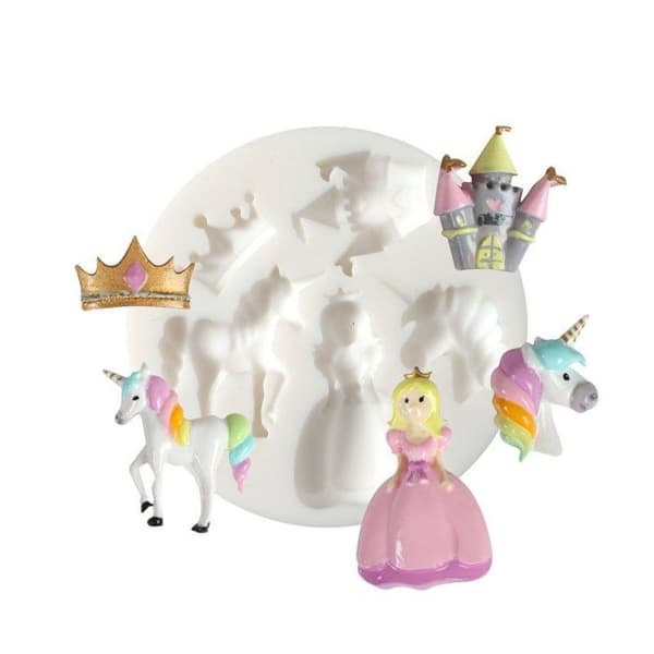 Graine Créative - Silikonform (mini) Enhörning Prinsessa