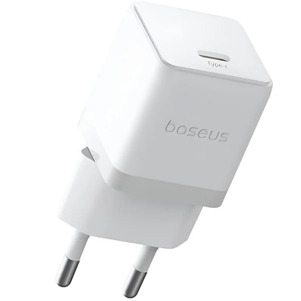 Laddare - BASEUS - Palm - 20W - Typ-C - Snabbladdning - Månvit