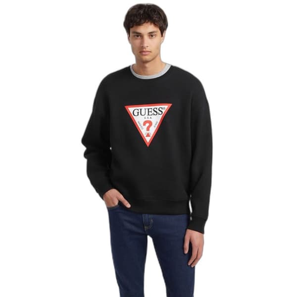 Sweatshirt Guess Gj Os Iconic Triangle - jet black a996