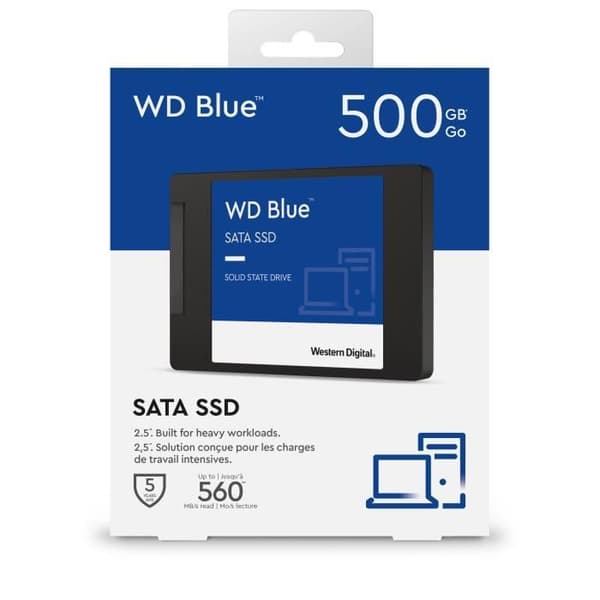 WD Blue™ - Intern Solid State Drive - 3D Nand - 500 GB - 2,5" (WDS500G2B0A)