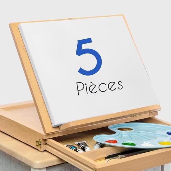 Målarcanvas - Zenacolor - 50x70 cm - 5-pack - 100% Bomull - Syrafri