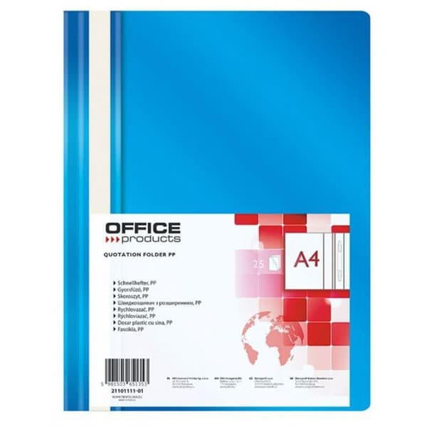 Blå A4 pärm med spänne Office Products — modell 21101111-01