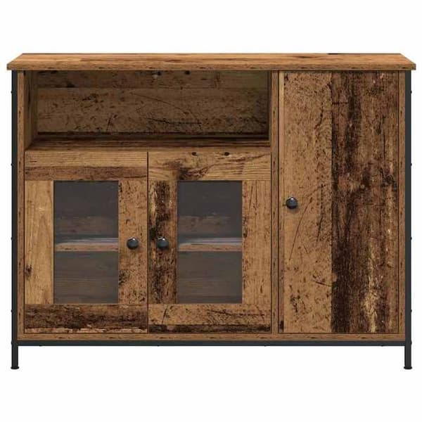vidaXL Buffé i gammalt trä 100 x 35 x 75 cm 869091