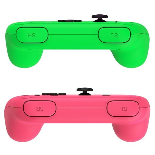2 greppar för Joy-Cons rosa och grön