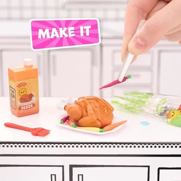 Mini samlarobjekt - Make It Mini Mega Buffet - 60 delar - Kök - Att montera själv