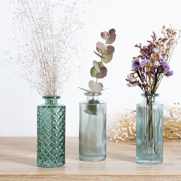 Set med 3 soliflore gröna D5,4cm - Atmosphera Inredningsdesigner