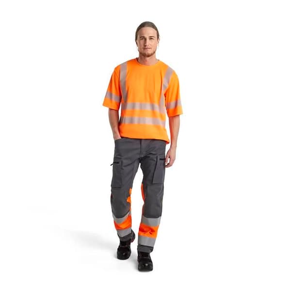 Högsynlighets T-shirt Blaklader - orange