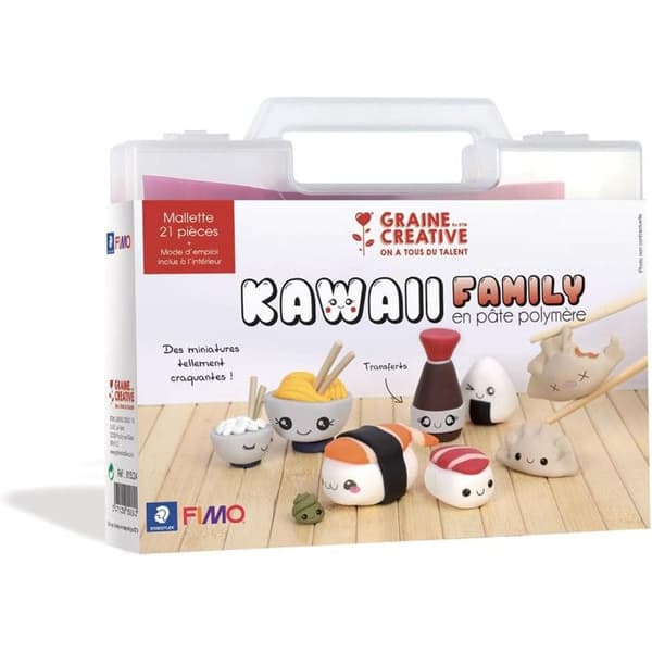 Coffret för polymerlera - Min kawaii sushiväska