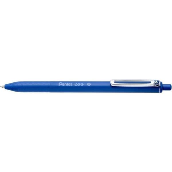 Fodral med 4 Kulspetspennor - PENTEL - BASIC BX470 - Svart, Blå, Röd, Grön - Medium Spets - Blandad Bläck