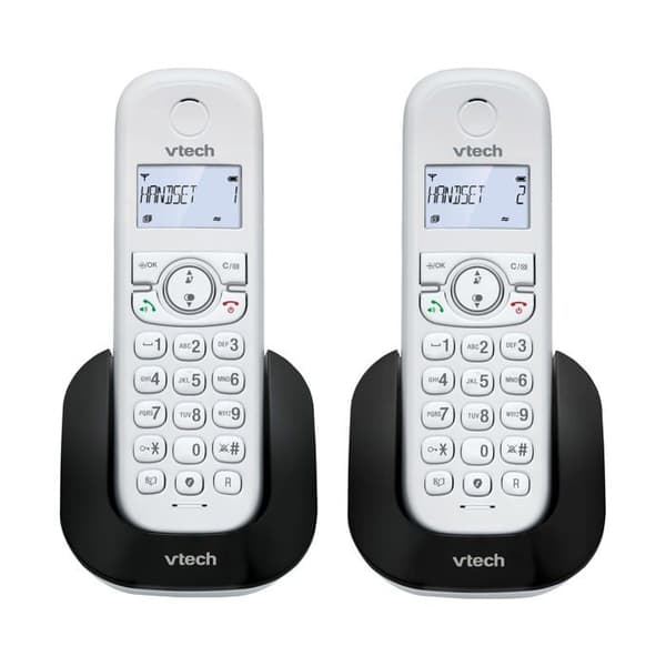 Trådlös telefon - VTECH - CS1501 - 2 handsets - Dubbel lutbar laddning - Samtalsblockering