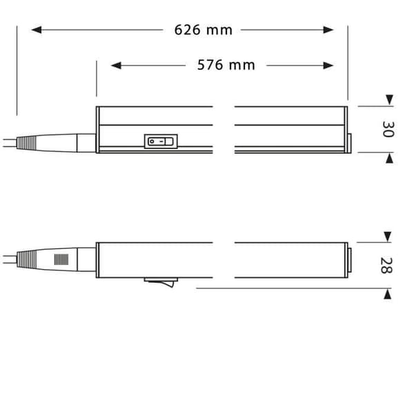 Regel - VELAMP - DURANDAL - 11 W - 4000K - Inbyggd strömbrytare