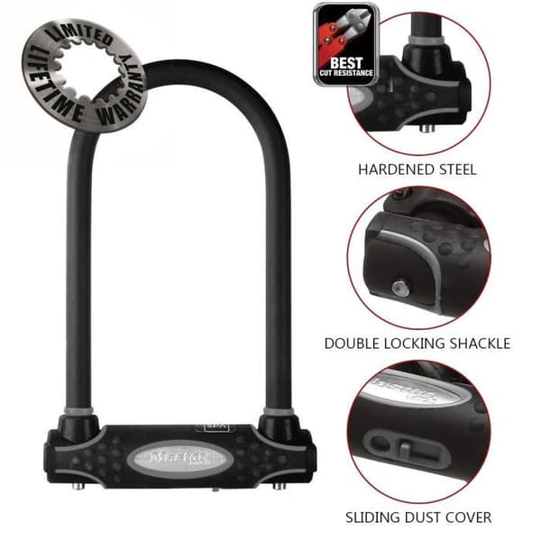 Master Lock U-format hänglås med 11 cm stålbygel 8195EURDPRO