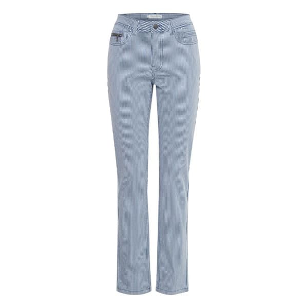Räta randiga byxor dam Pulz Jeans Nolly