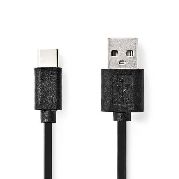 USB-kabel - NEDIS - CCGL60600BK30 - USB-A hane - USB-C hane - 3,00 m