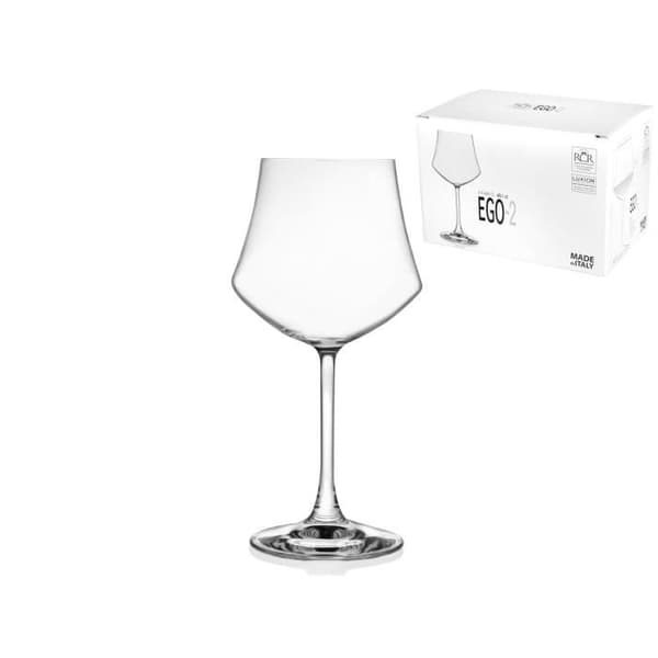 Vattenglas - RCR - Ego - Set om 6 - Flatglas - Tål diskmaskin - Röd