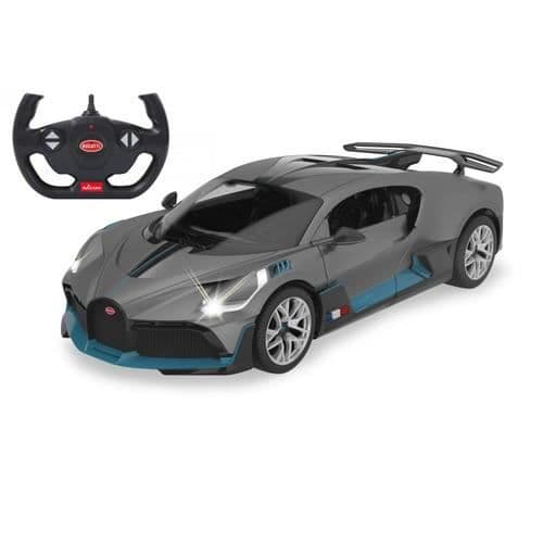 Racingbil på bana - JAMARA - Bugatti Divo - Radiostyrd - 1:14 - Grå