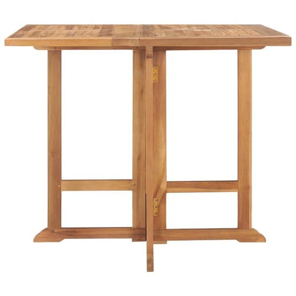 Hopfällbart trädgårdsmatbord - vidaXL - Massivt teak