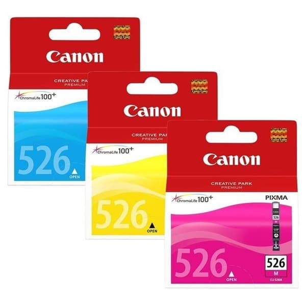 CANON CLI-526 cyan/magenta/gul bläckpatron 3 st