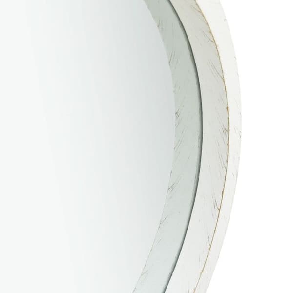 vidaXL Väggspegel med Rem 40 cm Vit 320360