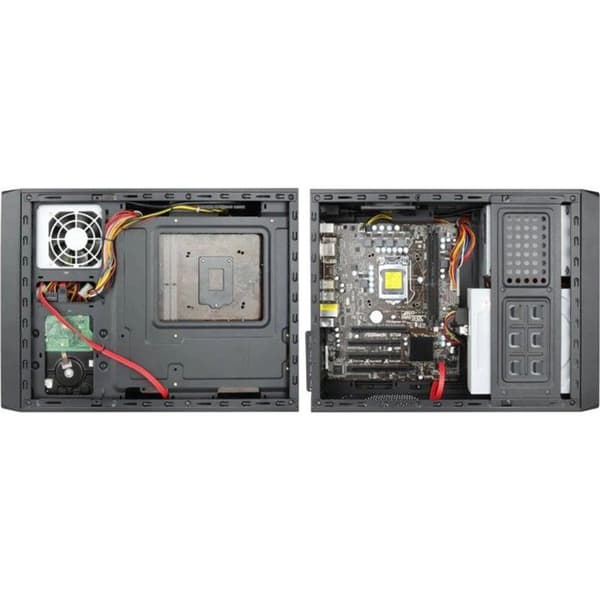 Chieftec UE-02B Mini-Tower PC - Metall - Micro-ATX - Svart - 0,6 mm