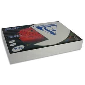 Blanka A4-skrivarpapper - CLAIREFONTAINE - 250 ark - 200 g - Blank på båda sidor - A4-format - Vitt papper