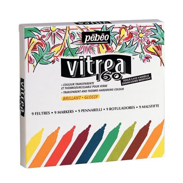 Pochette med 9 porslinspennor PEBEO