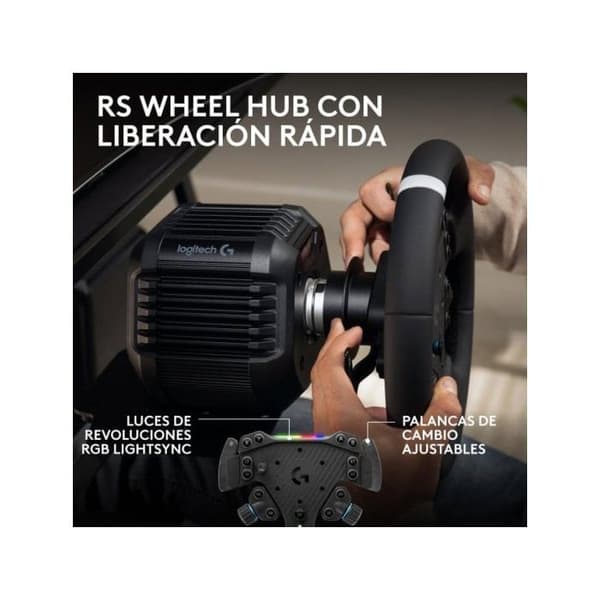 Logitech G RS50 Simulator Wheel System 8 N·m PC/PS5/PS4 läder USB trådad 13 knappar