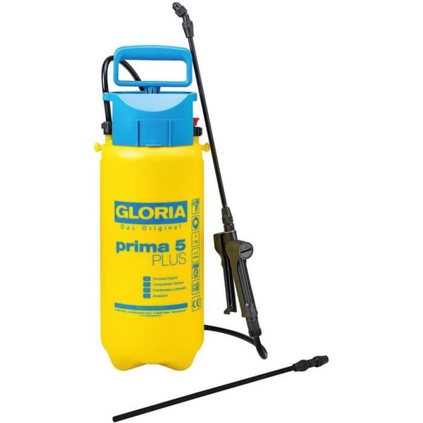 GLORIA Prima 5 Plus tryckspruta - 5L - Syrabeständig