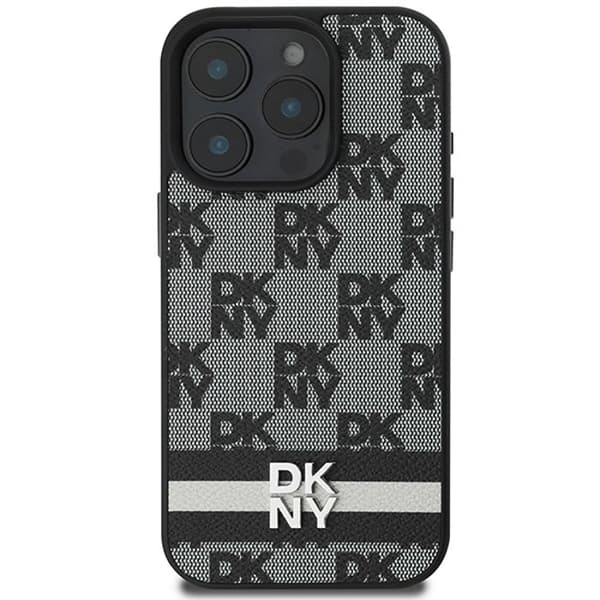 Coque för iPhone 16 Pro Max - DKNY - DKHCP16XPCPTSSK - Hård läder - Rutig design - Optimal skydd