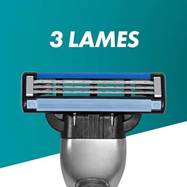 Rakkniv - GILLETTE - Mach3 - 3 Blad - Rostfritt Stål - Refills Ingår