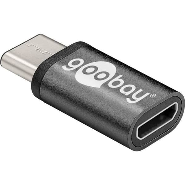 USB-C-adapter - GOOBAY - IADAP USBC USBC-MICROBK - Svart - USB-C till Micro USB