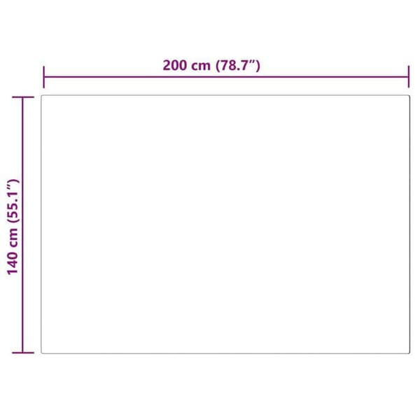 Faux ullmatta - vidaXL - Rosa - 140x200 cm - Polyester - Rektangulär - Super mjuk - Hållbar