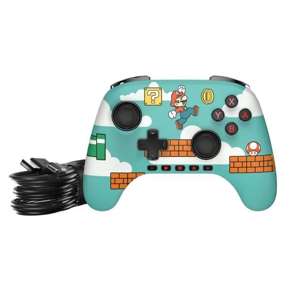 Manett för spel - Nintendo Switch 2 - Mario Tid - Trådad - Power A