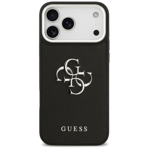 Guess Hårdskal 4G Grained Big Logo för iPhone 17 Pro - Svart