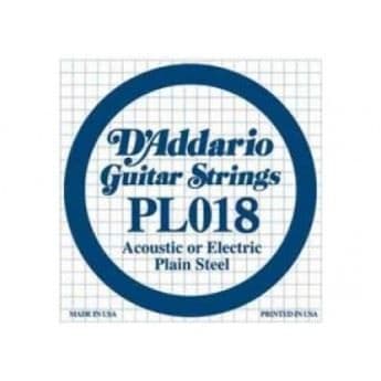Strängar för elgitarr - DADDARIO - PL018 - Klar ton - Helstål - Rundtrådad nickel