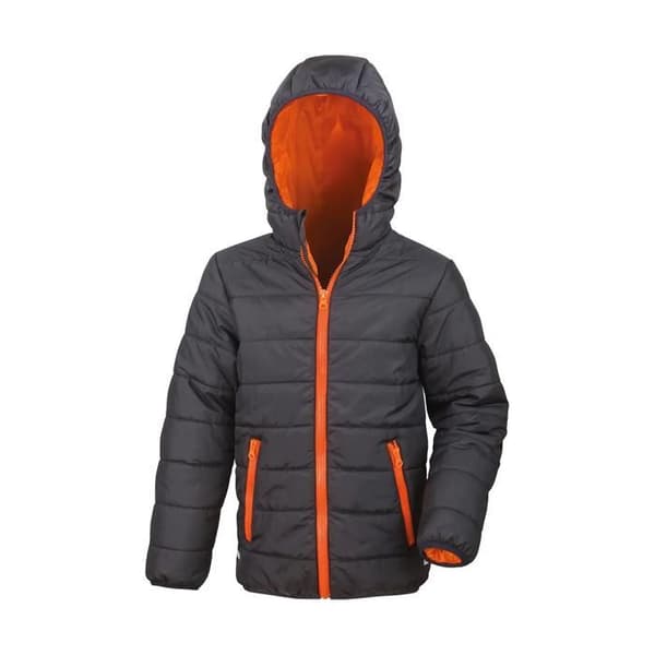 Doudoune barn Resultat - svart/orange